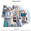 2 Bedroom, 2 Bath